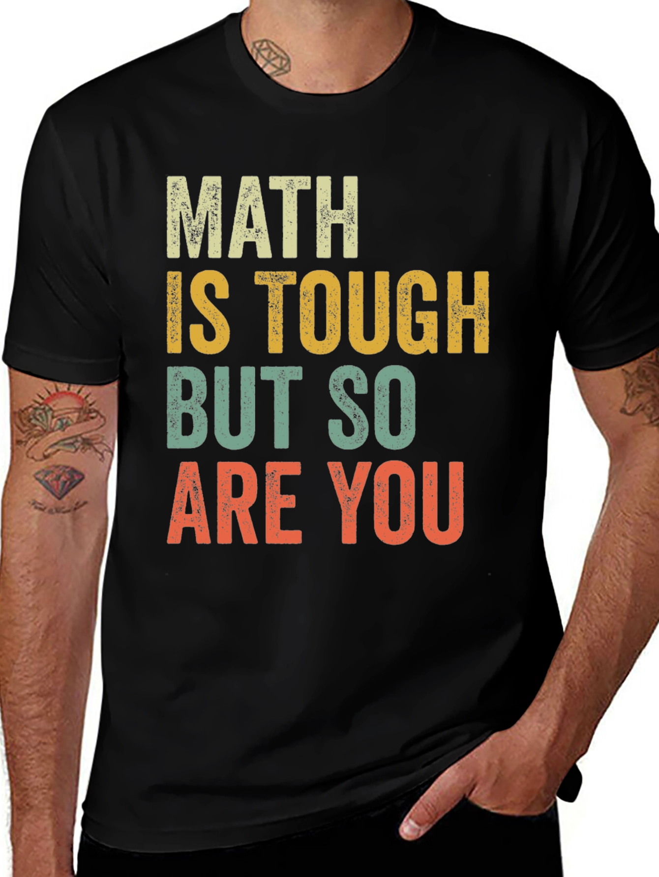 Math Is Tough T-Shirt - Vintage Style