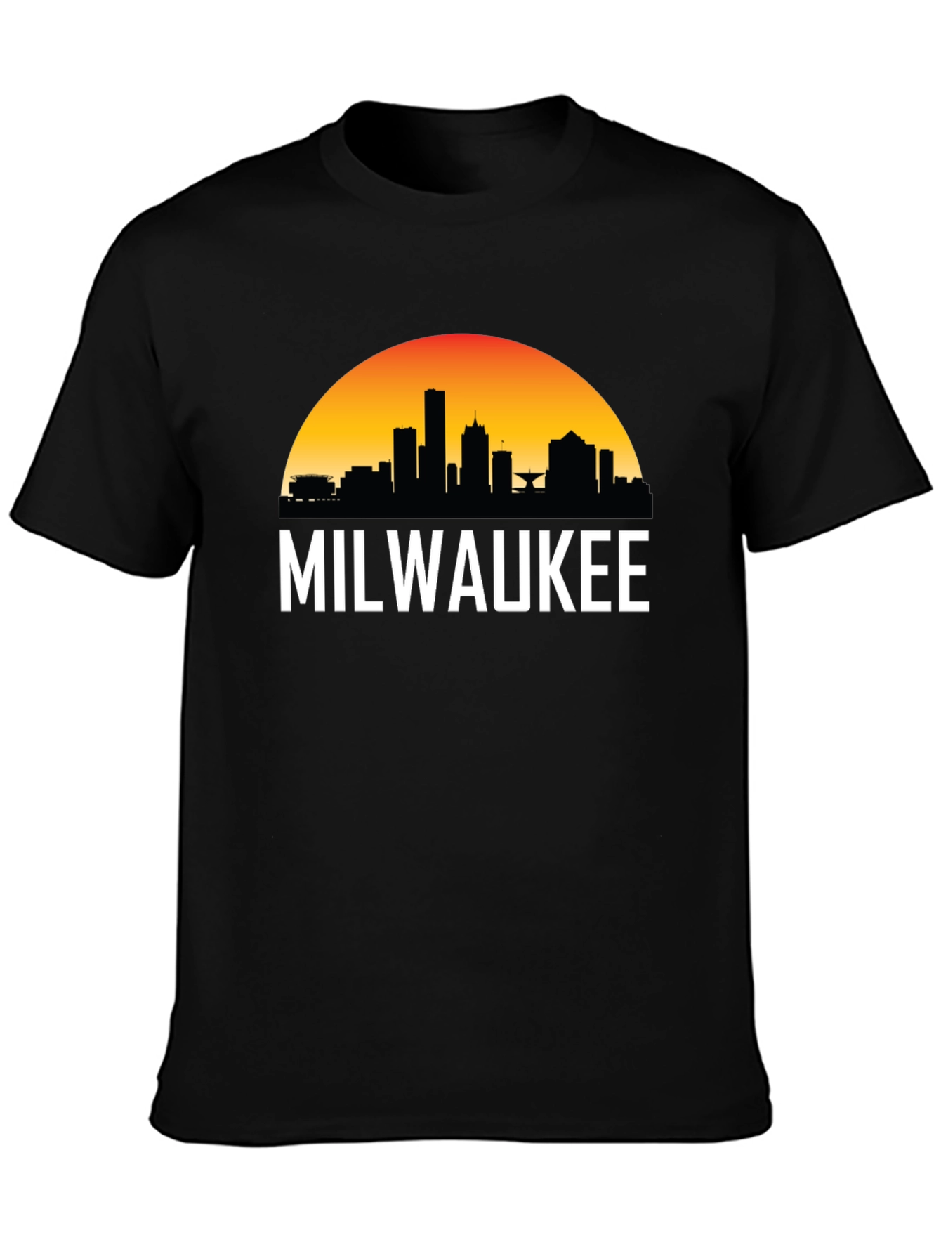 Milwaukee Skyline Graphic T-Shirt