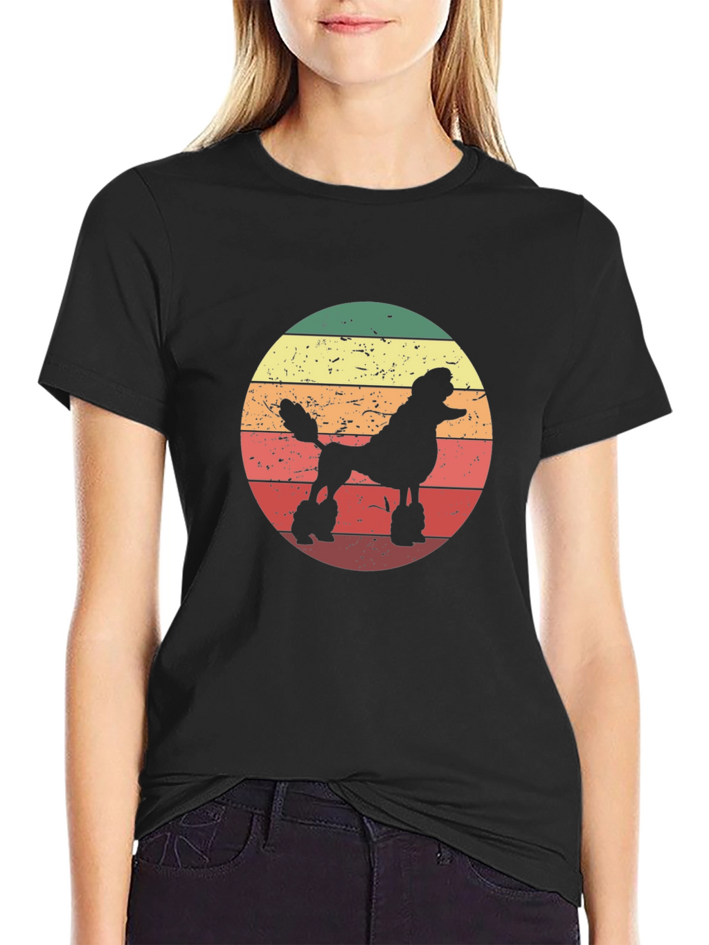 Retro Poodle Silhouette T-Shirt