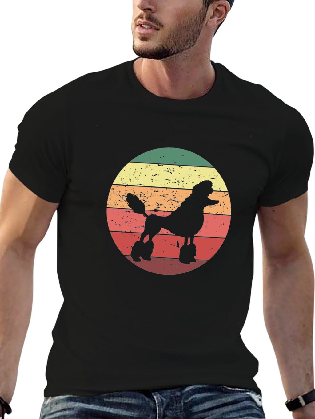 Retro Poodle Silhouette T-Shirt