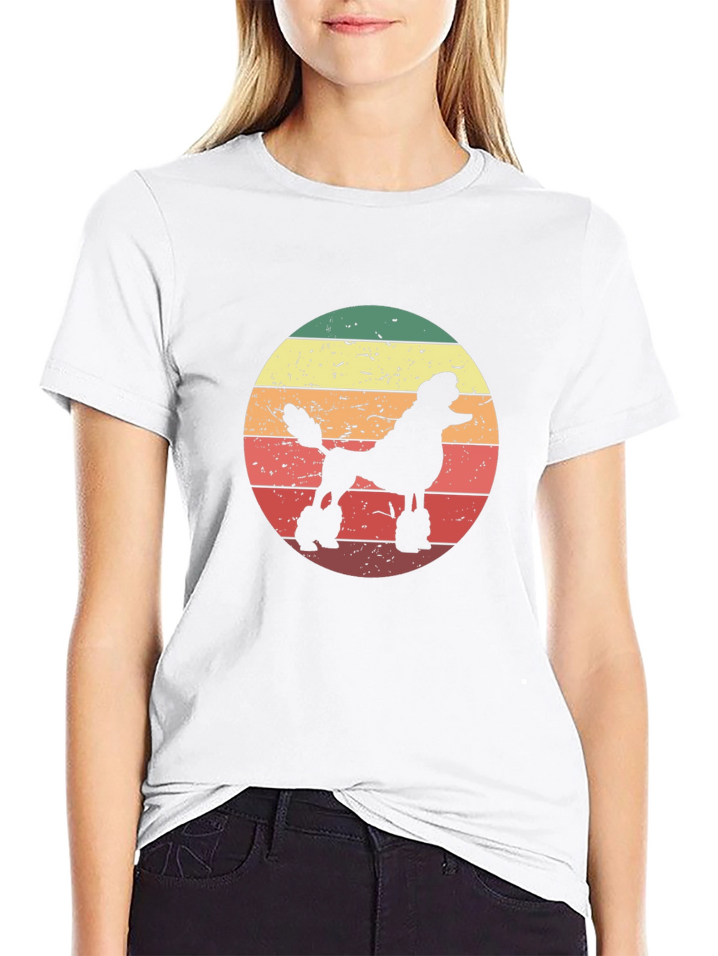 Retro Poodle Silhouette T-Shirt