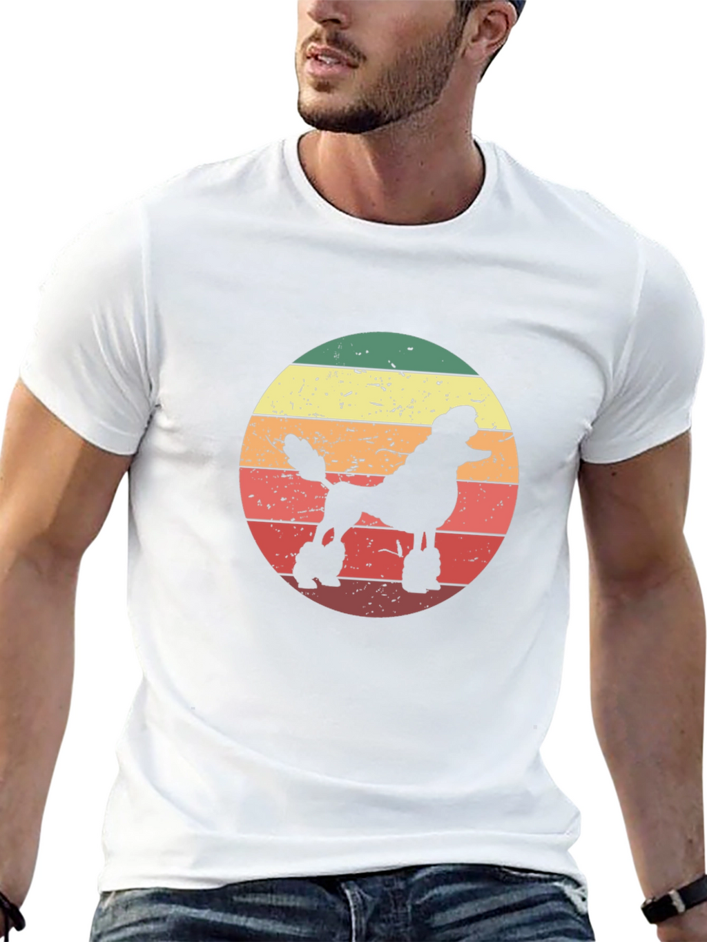Retro Poodle Silhouette T-Shirt