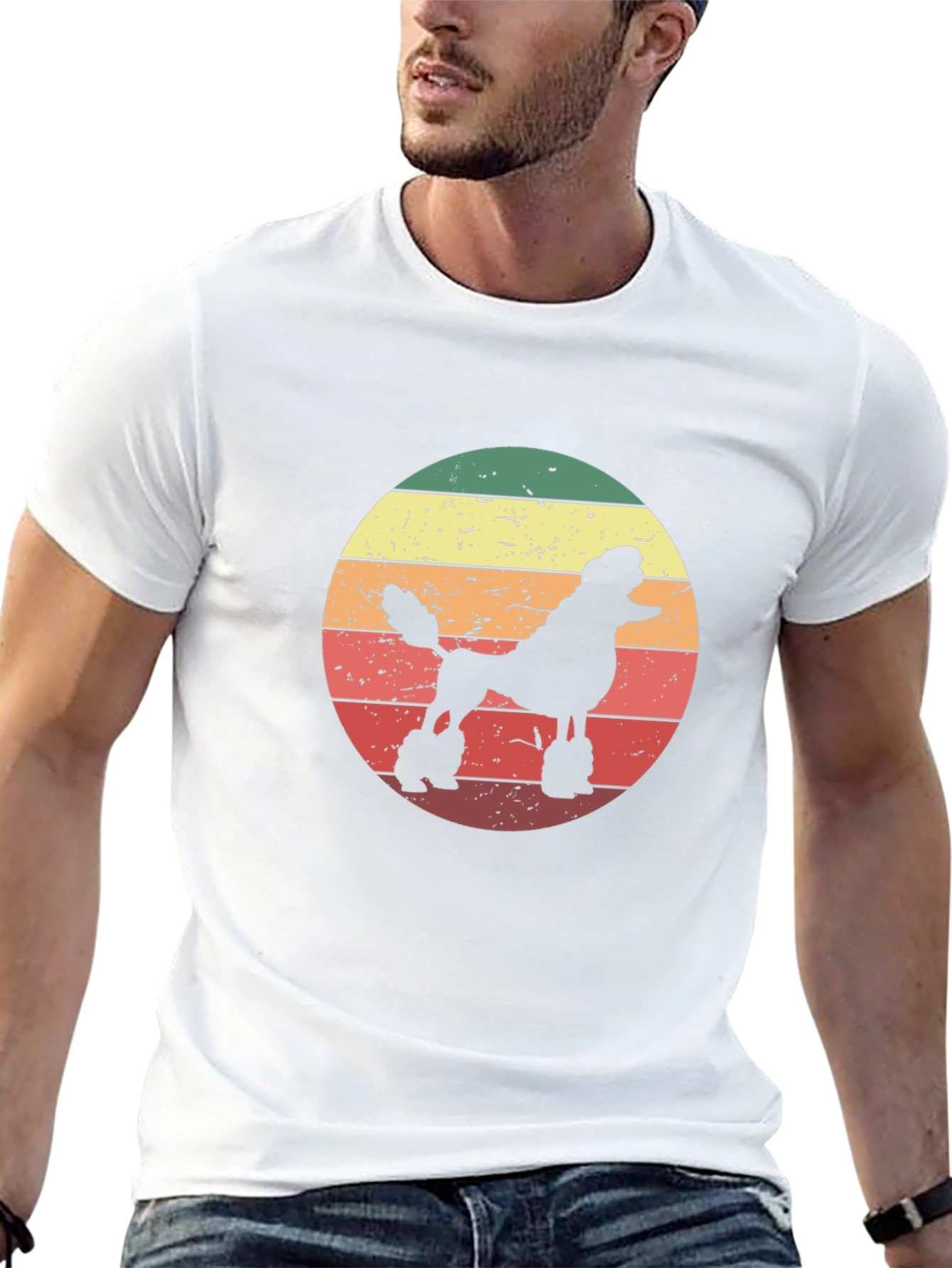 Retro Poodle Silhouette T-Shirt