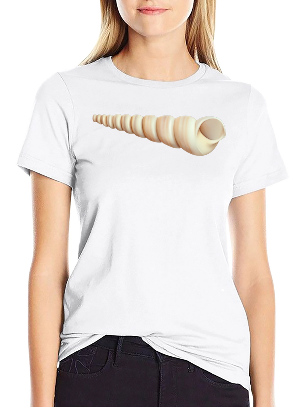 Spiral Shell Graphic T-Shirt - Unique Design