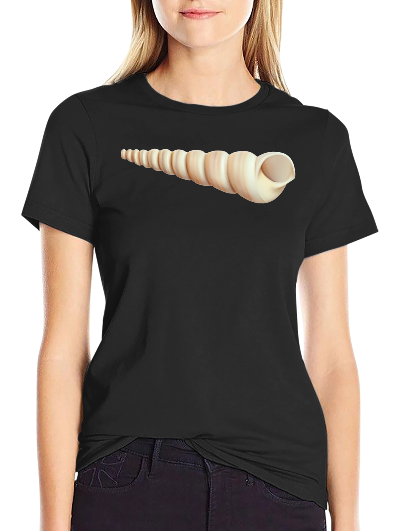Spiral Shell Graphic T-Shirt - Unique Design