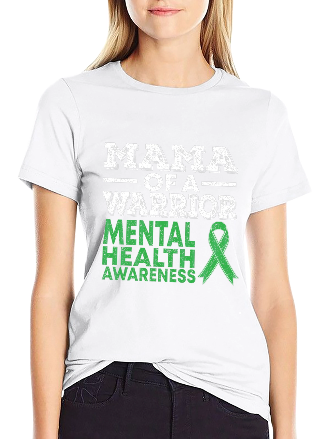Mama of a Warrior Mental Health Awareness T-Shirt