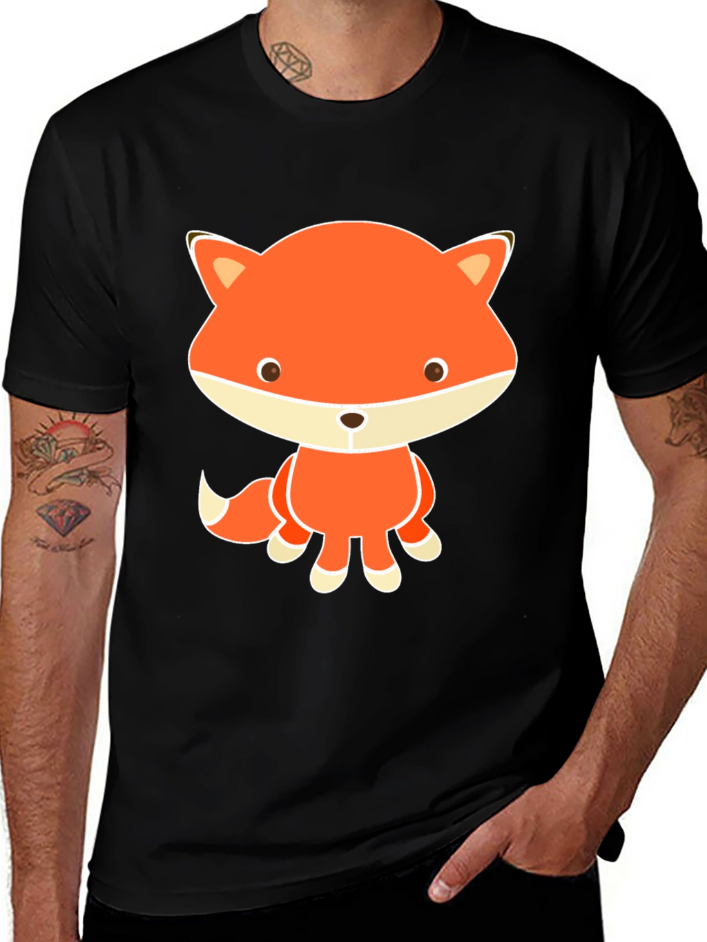 Cute Fox Graphic T-Shirt