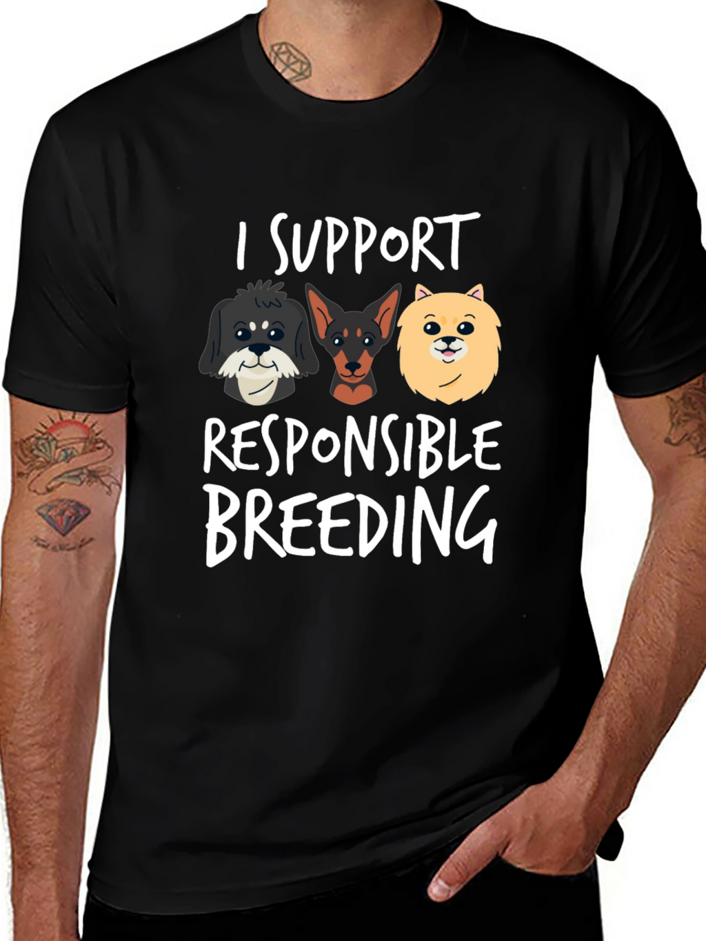 I Support Responsible Breeding Graphic T-Shirt
