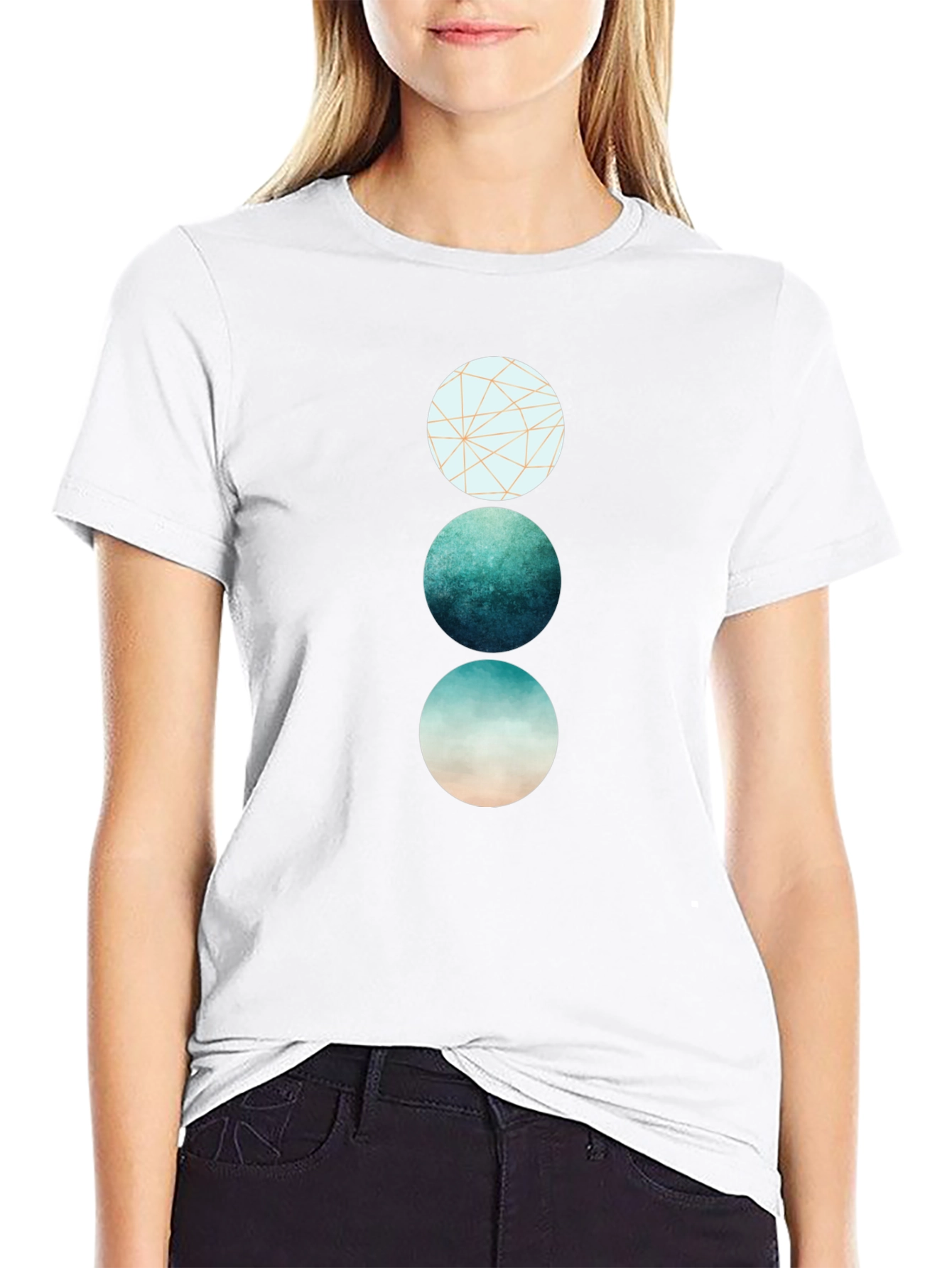 Geometric Circle Graphic Tee