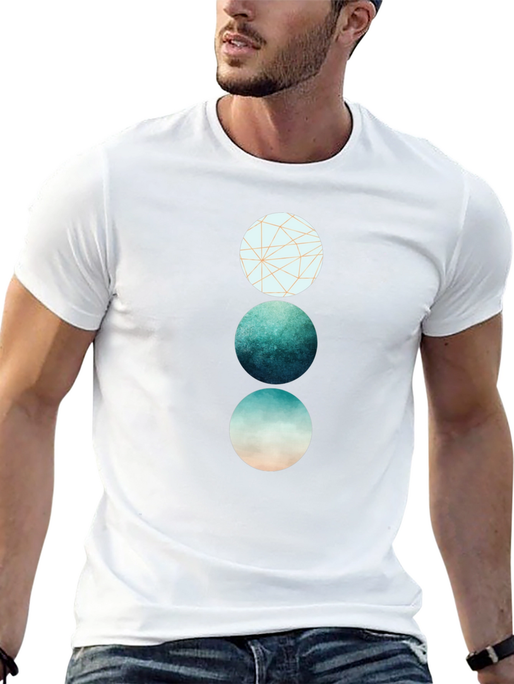 Geometric Circle Graphic Tee