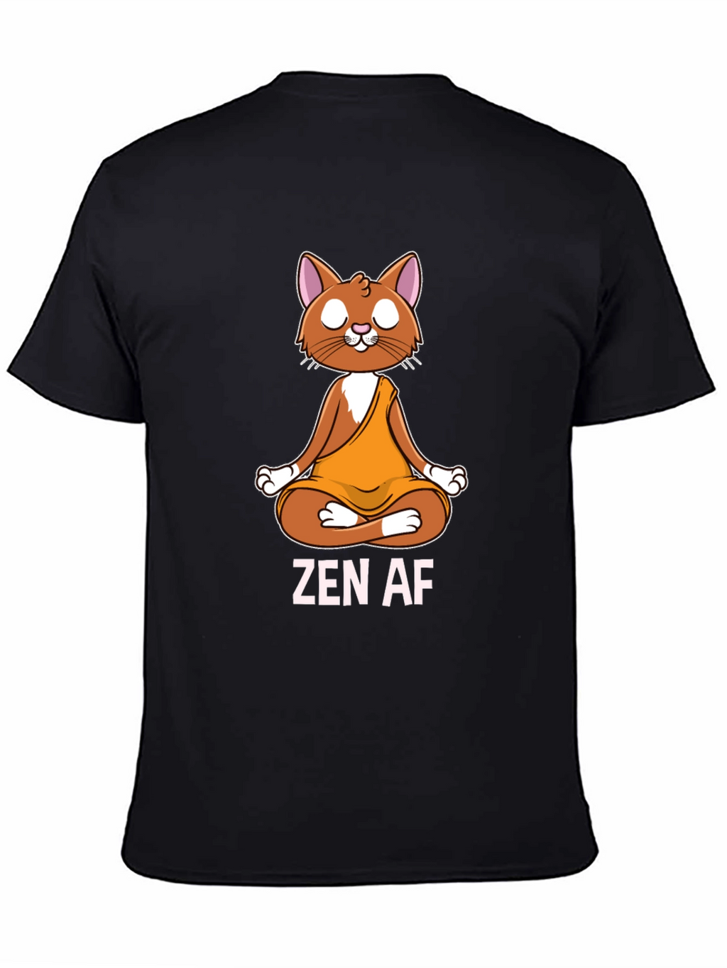 Zen AF Cat T-Shirt - Meditating Feline Tee