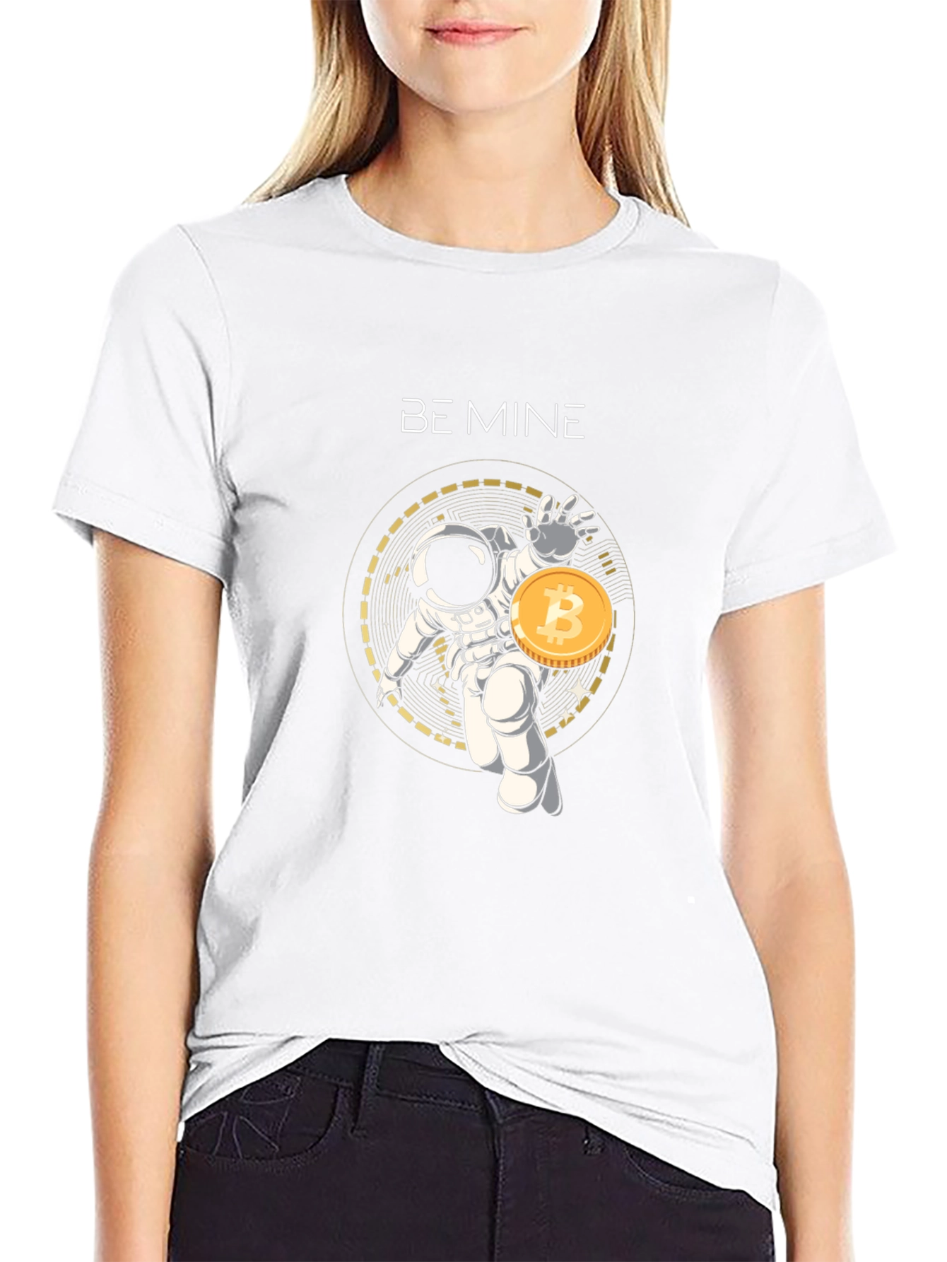Be Mine Bitcoin Astronaut T-Shirt