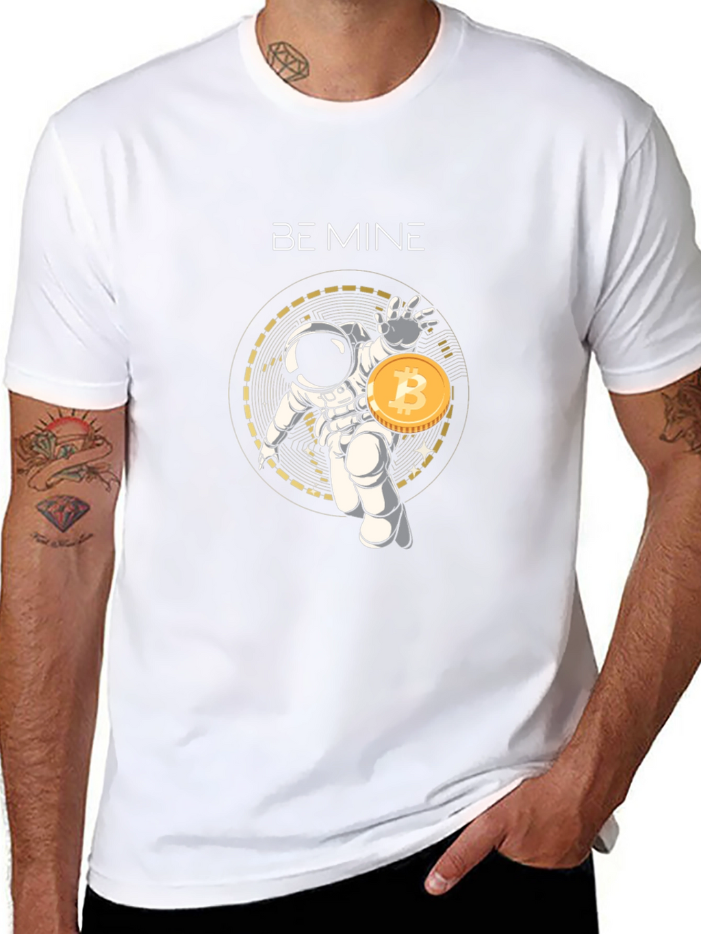Be Mine Bitcoin Astronaut T-Shirt