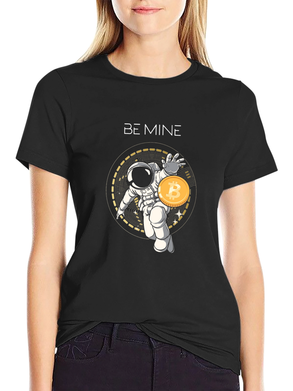 Be Mine Bitcoin Astronaut T-Shirt