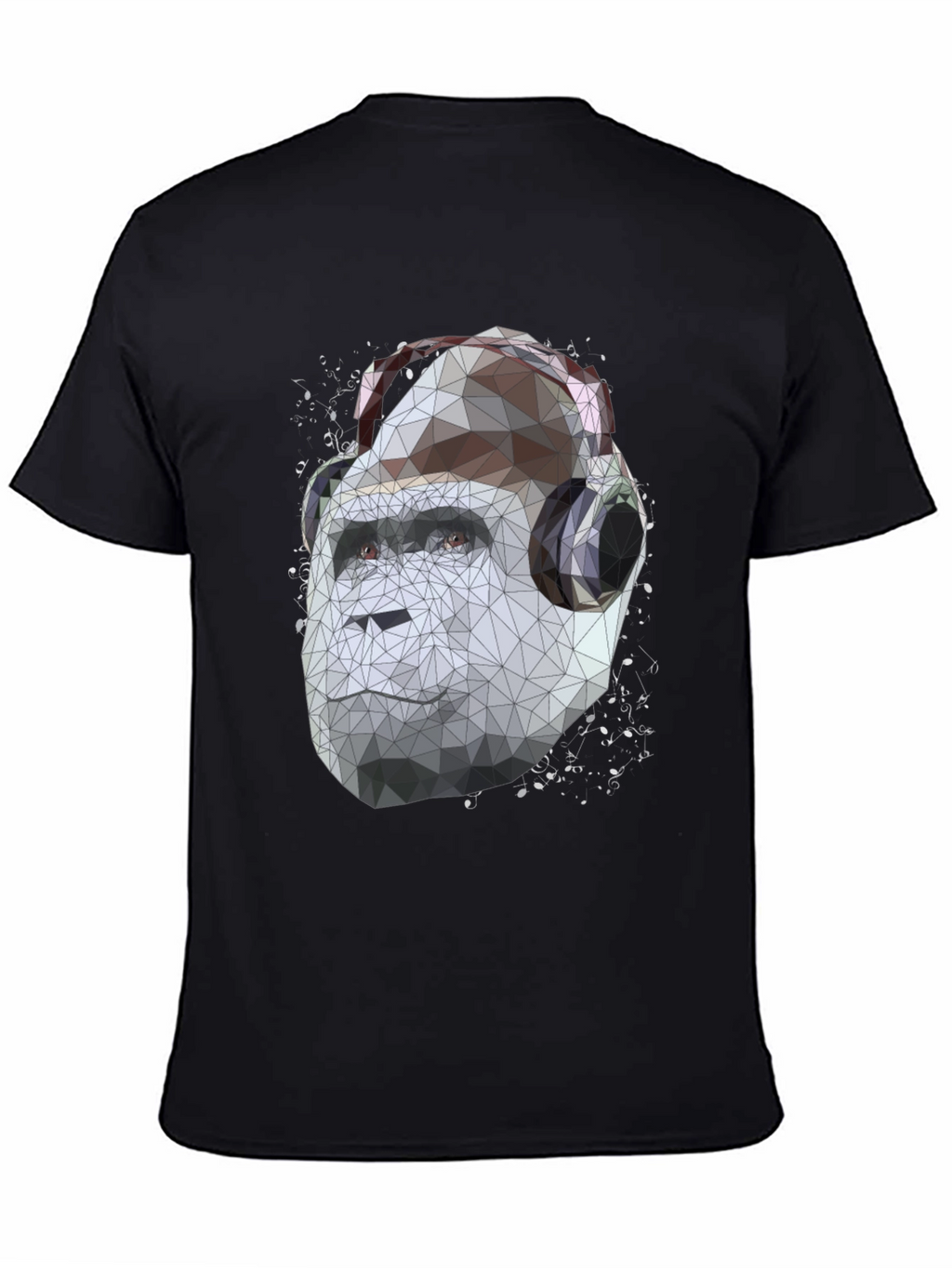 Geometric Gorilla Headphone Graphic Tee