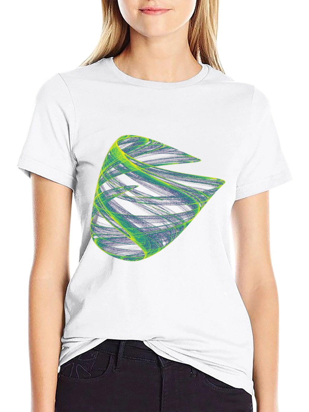 Abstract Graphic Black T-Shirt