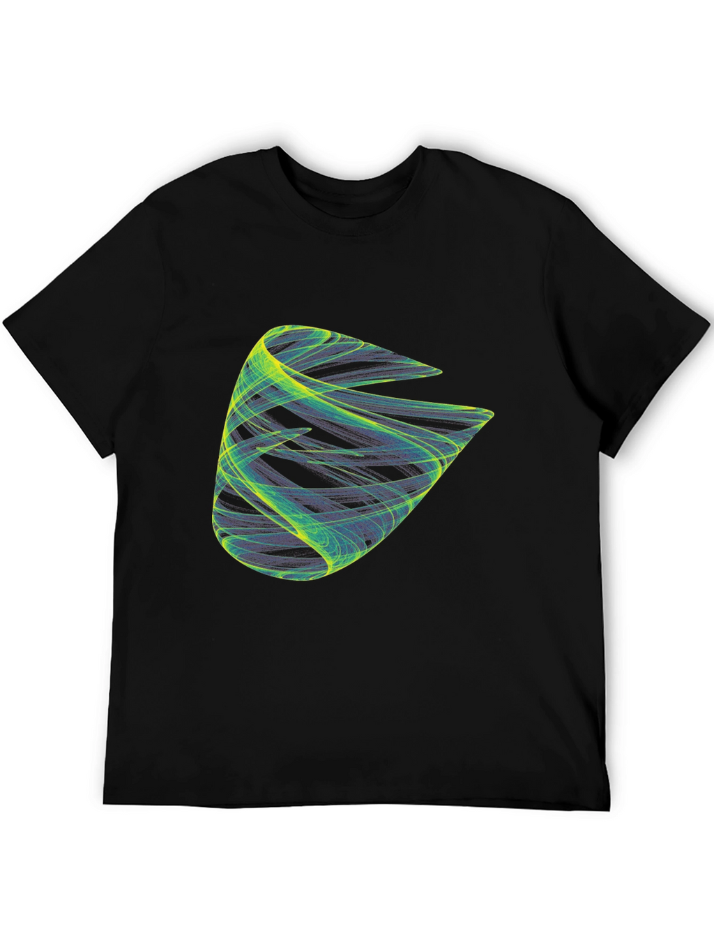 Abstract Graphic Black T-Shirt