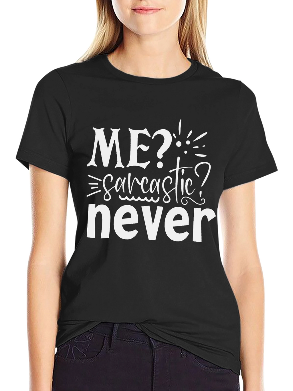 Sarcastic Never T-Shirt - Mens Novelty Tee
