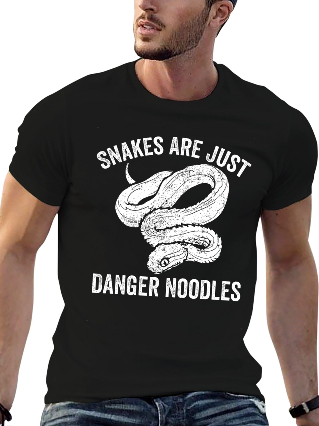 Snakes Are Just Danger Noodles Graphic Tee