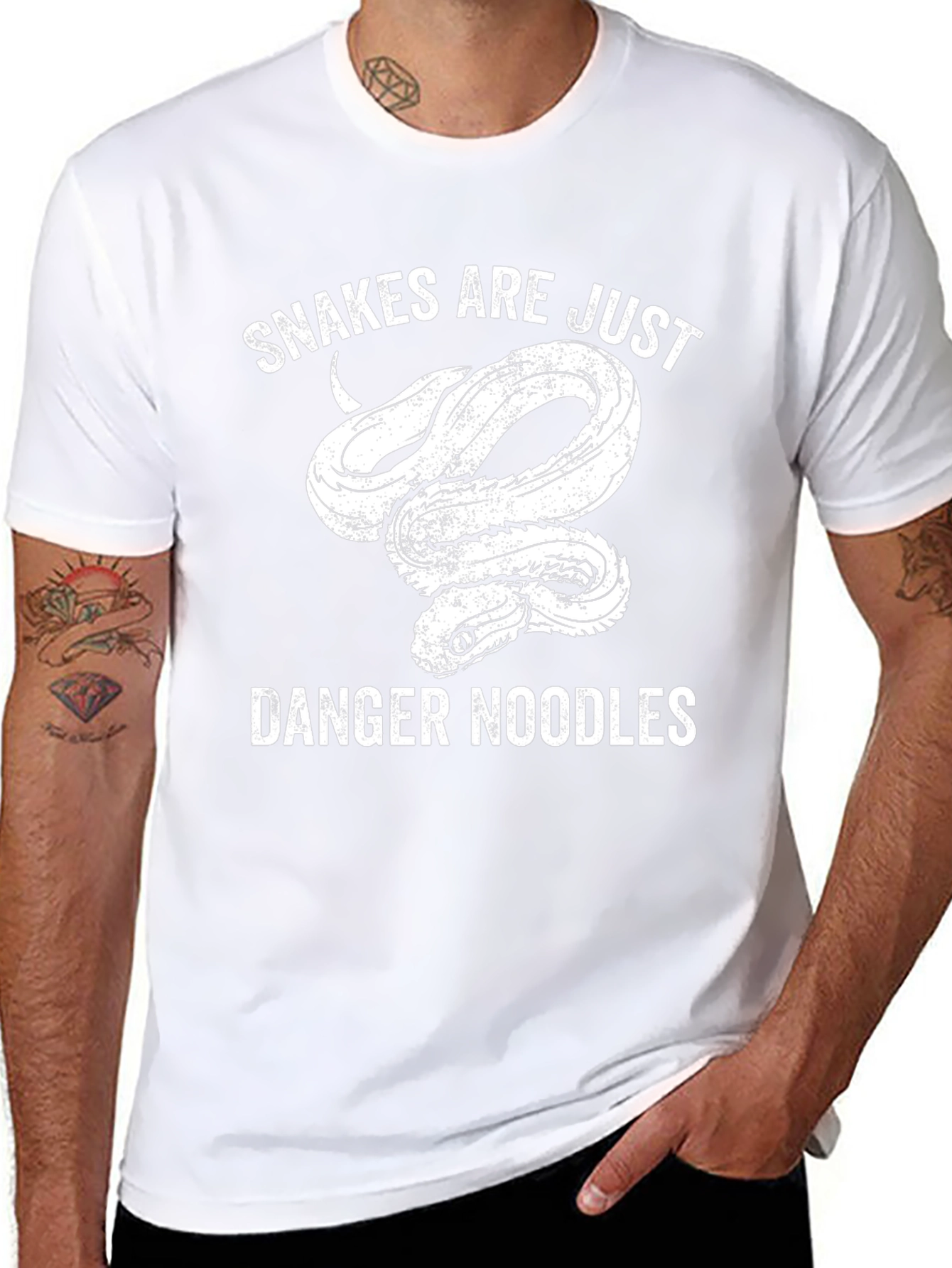 Snakes Are Just Danger Noodles Graphic Tee