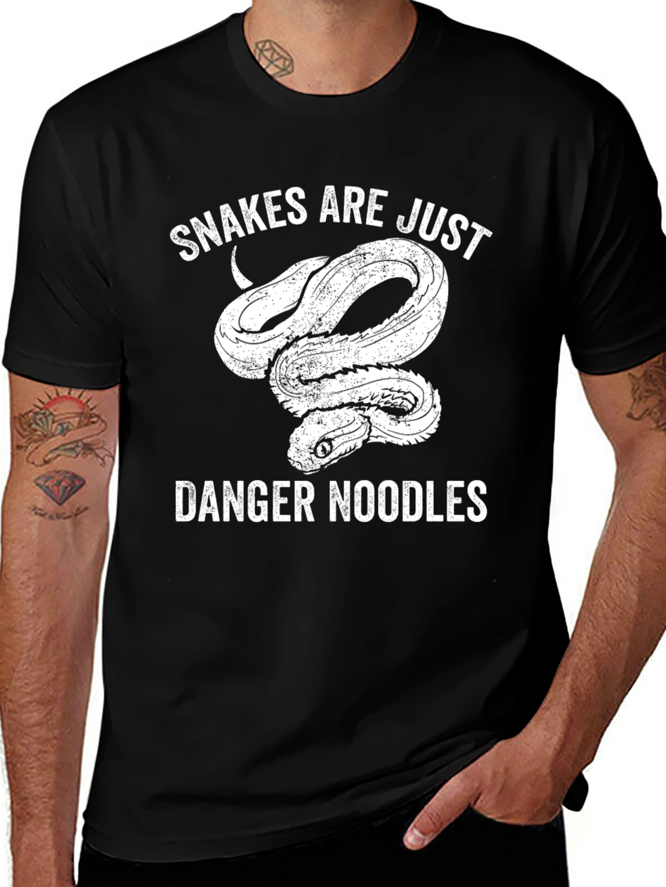 Snakes Are Just Danger Noodles Graphic Tee