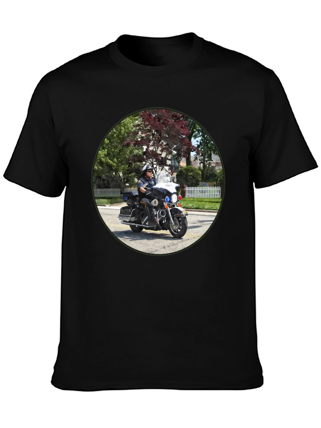 Police Officer On Motorcycle T-Shirt