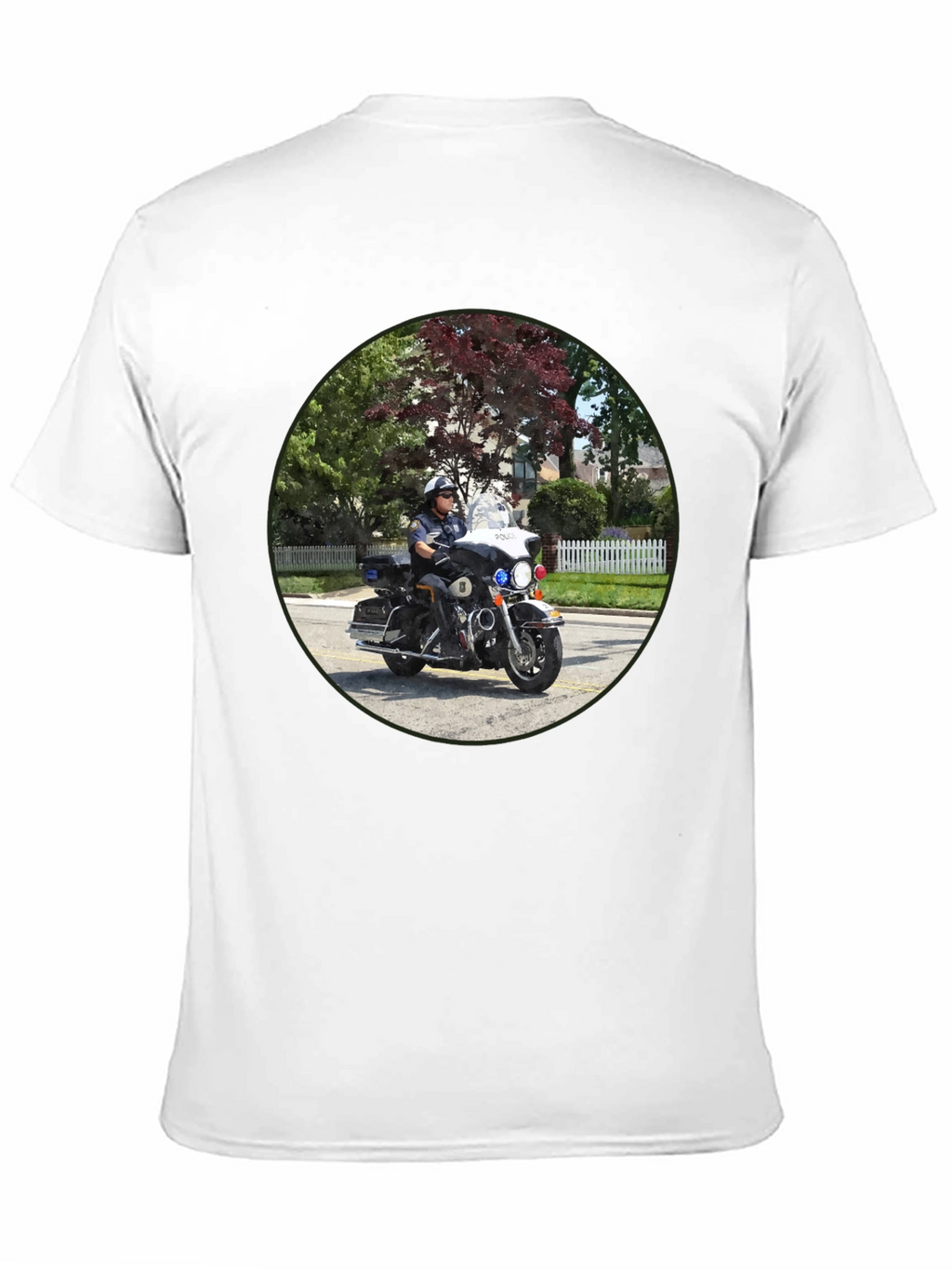 Police Officer On Motorcycle T-Shirt