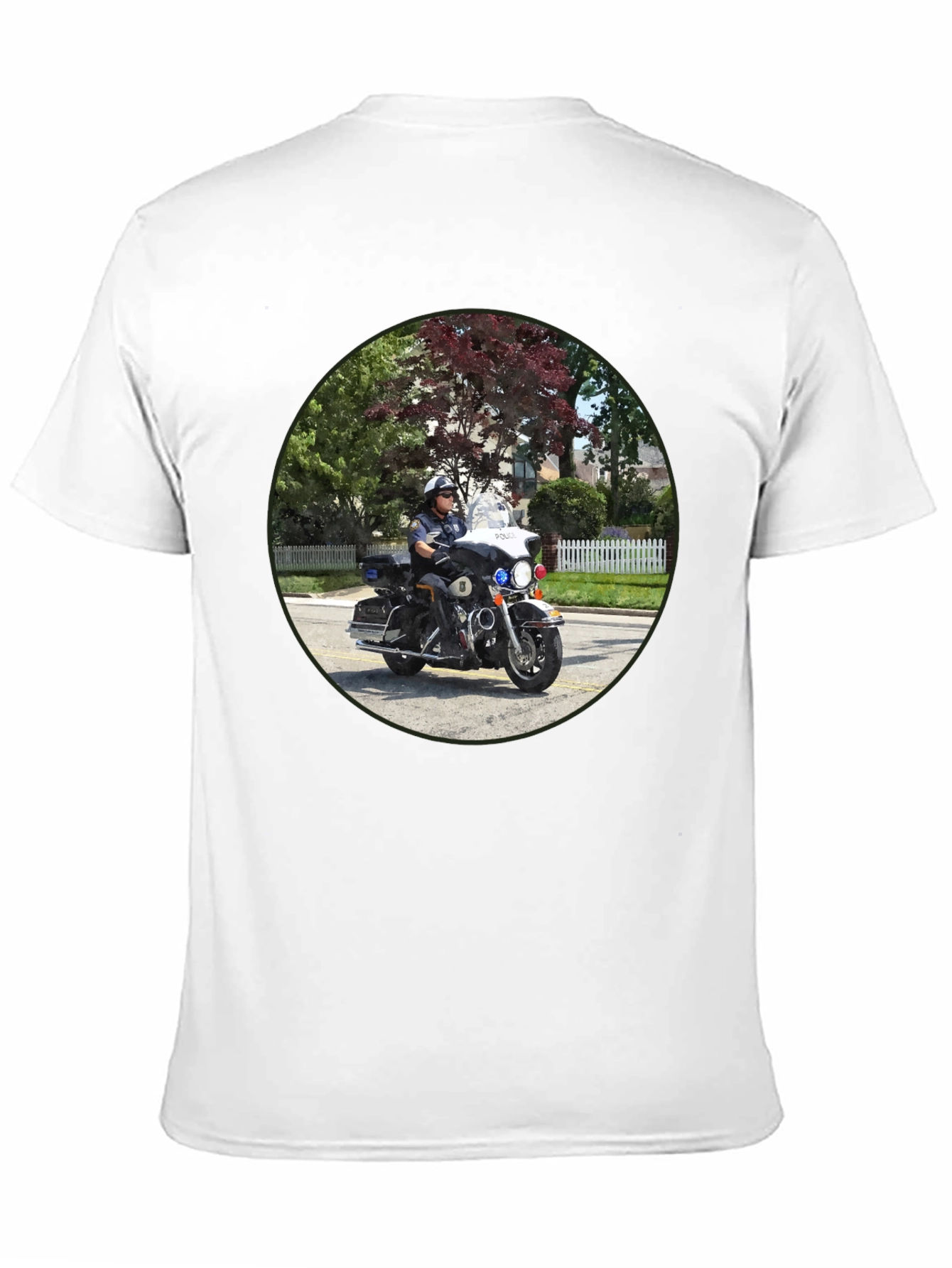 Police Officer On Motorcycle T-Shirt