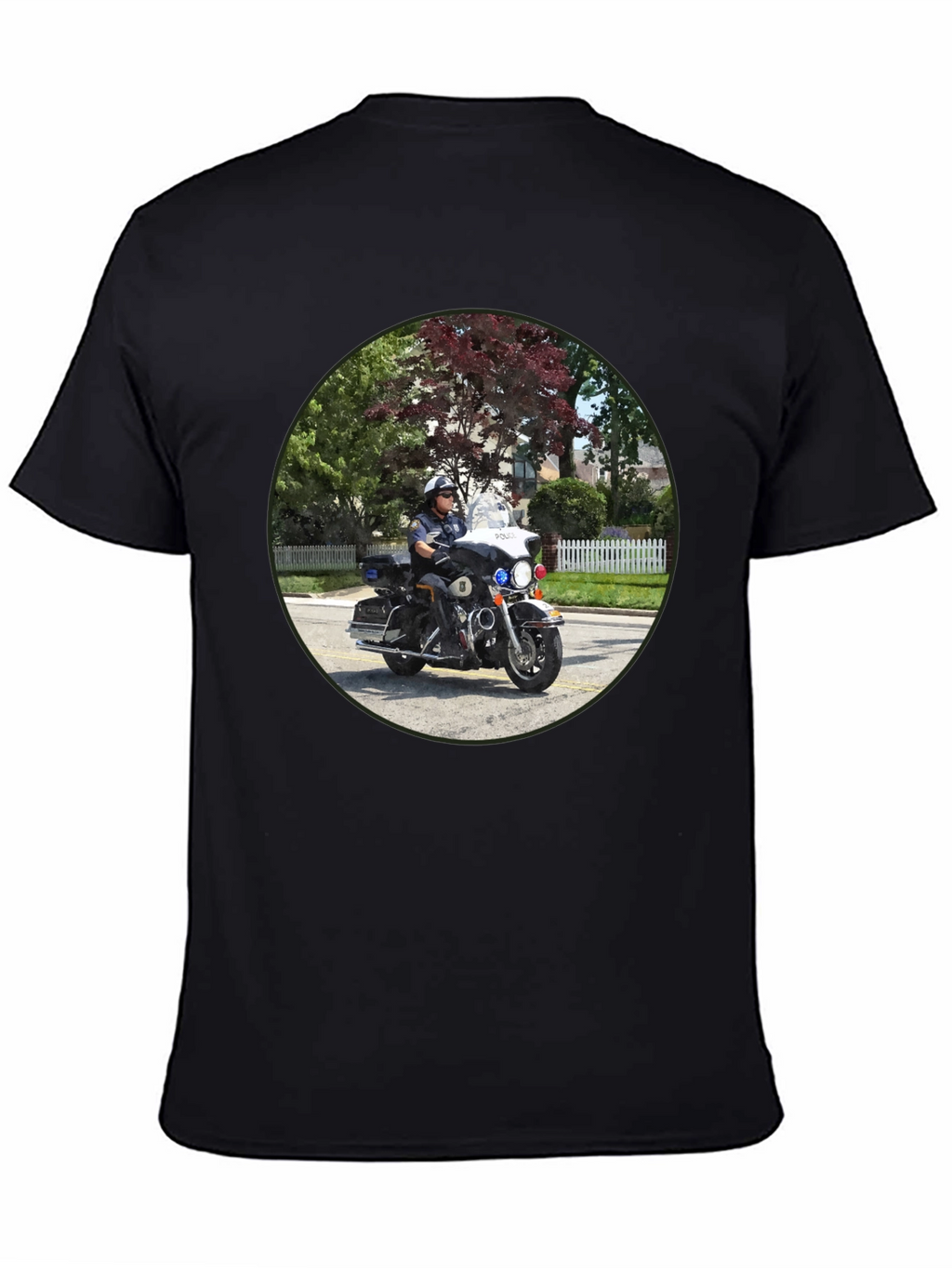 Police Officer On Motorcycle T-Shirt