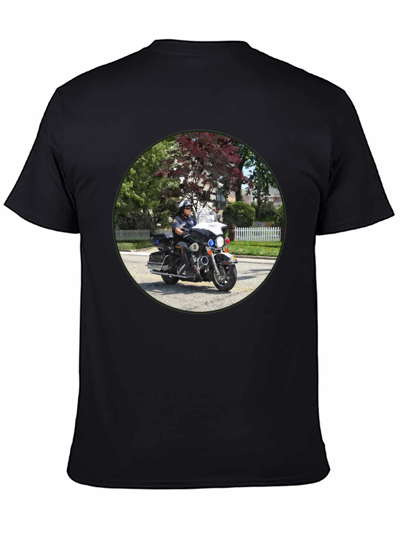 Police Officer On Motorcycle T-Shirt