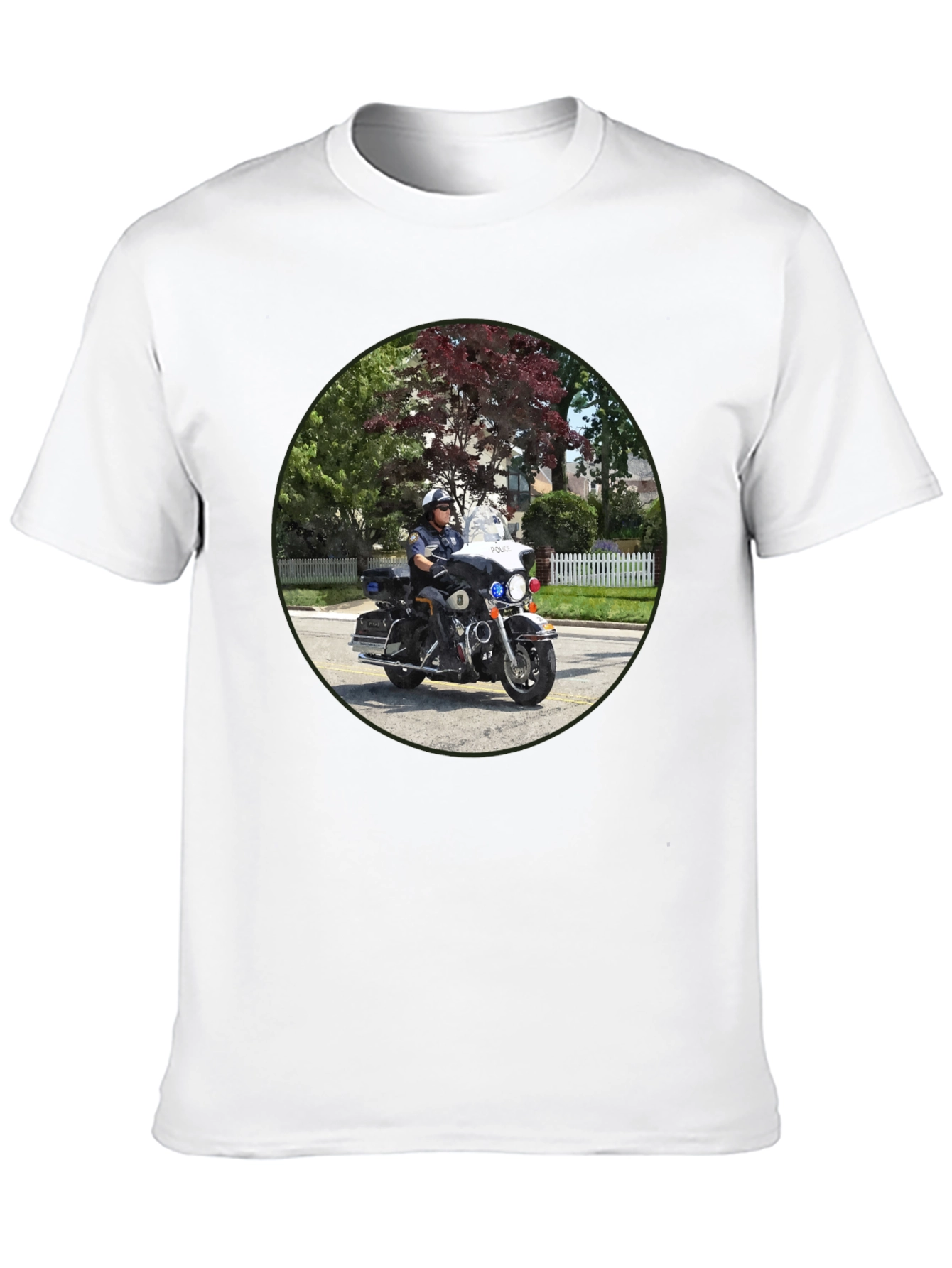 Police Officer On Motorcycle T-Shirt