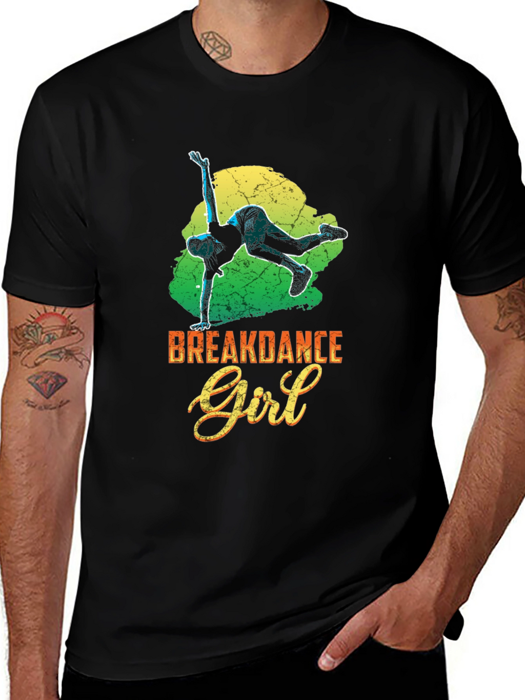 Breakdance Girl Graphic Tee - Stylish Streetwear