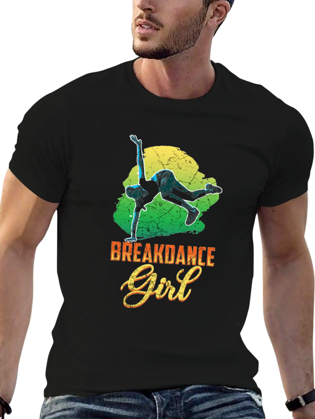 Breakdance Girl Graphic Tee - Stylish Streetwear