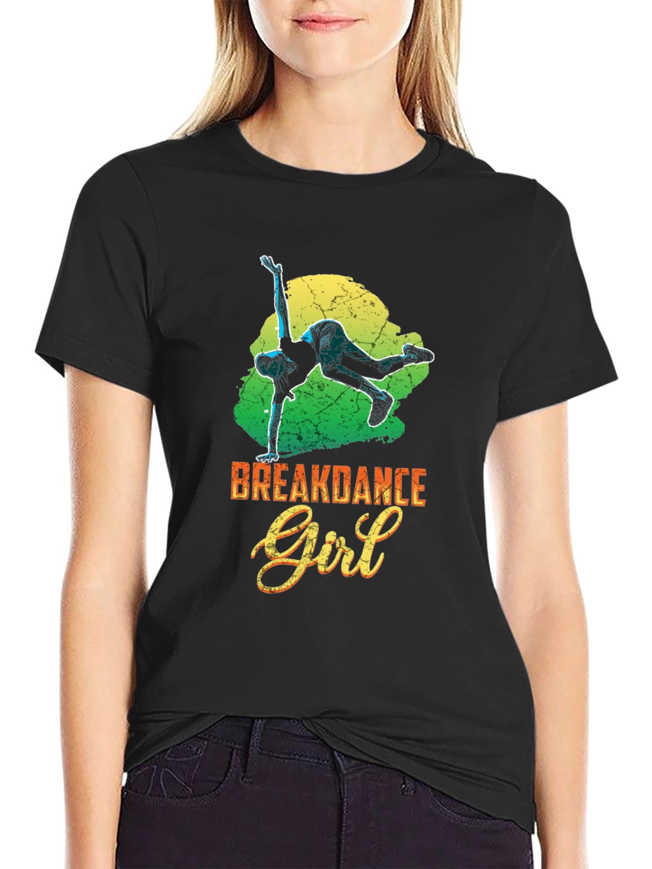 Breakdance Girl Graphic Tee - Stylish Streetwear