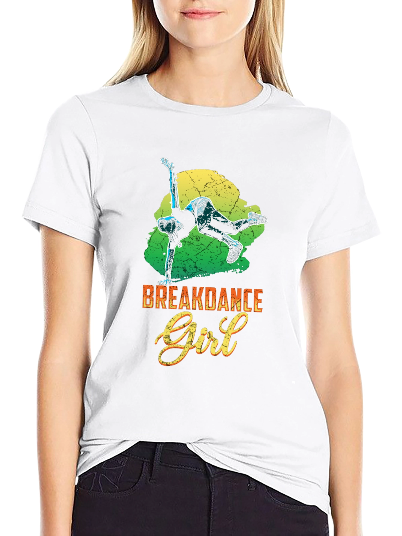 Breakdance Girl Graphic Tee - Stylish Streetwear