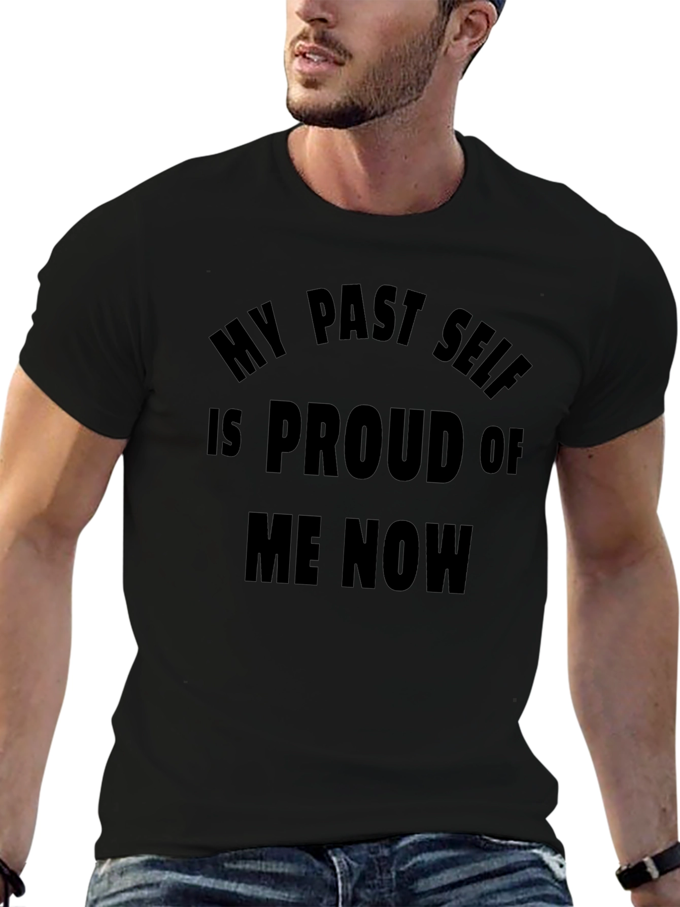 Proud Past Self T-Shirt - Black Tee
