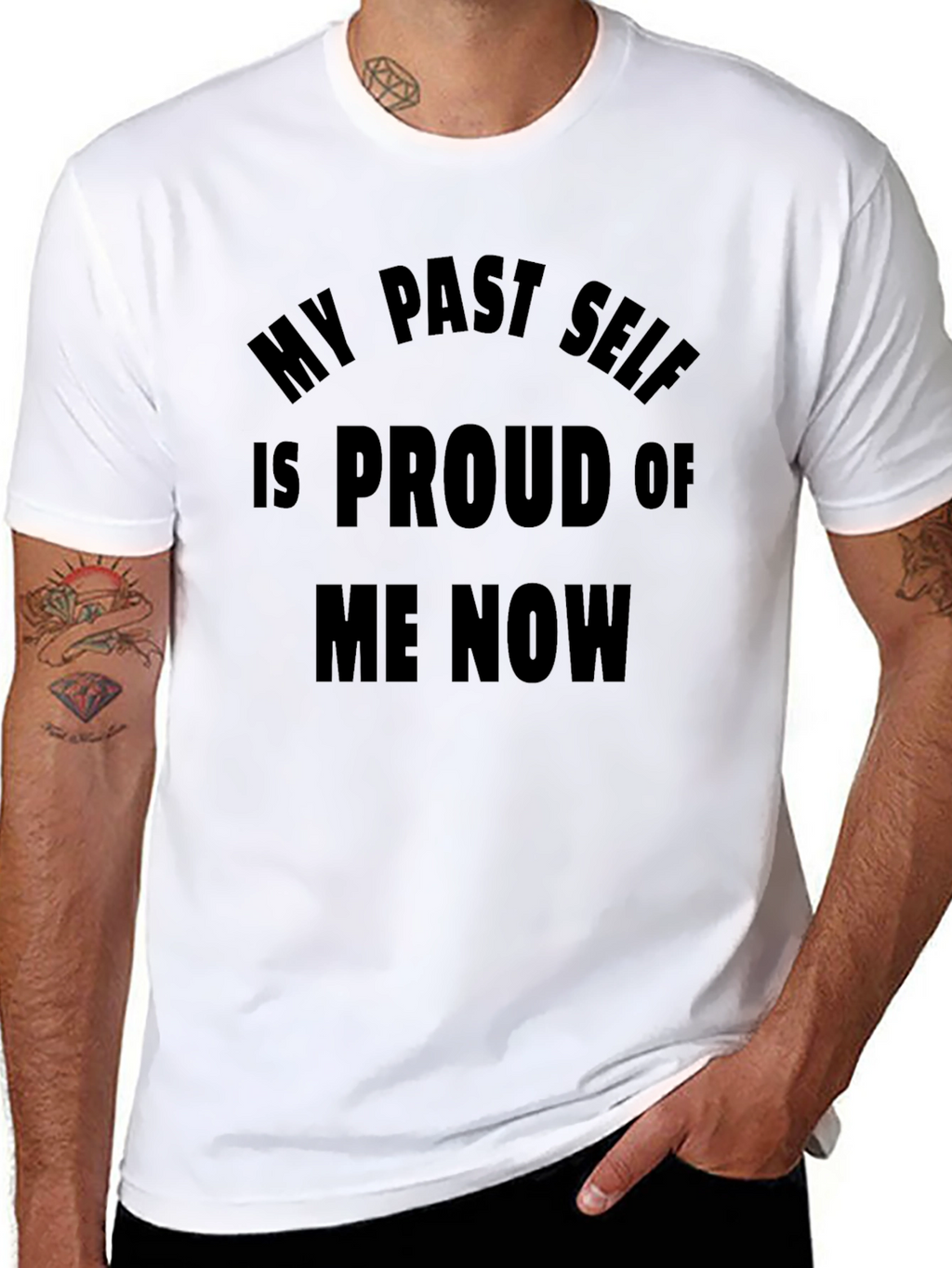 Proud Past Self T-Shirt - Black Tee