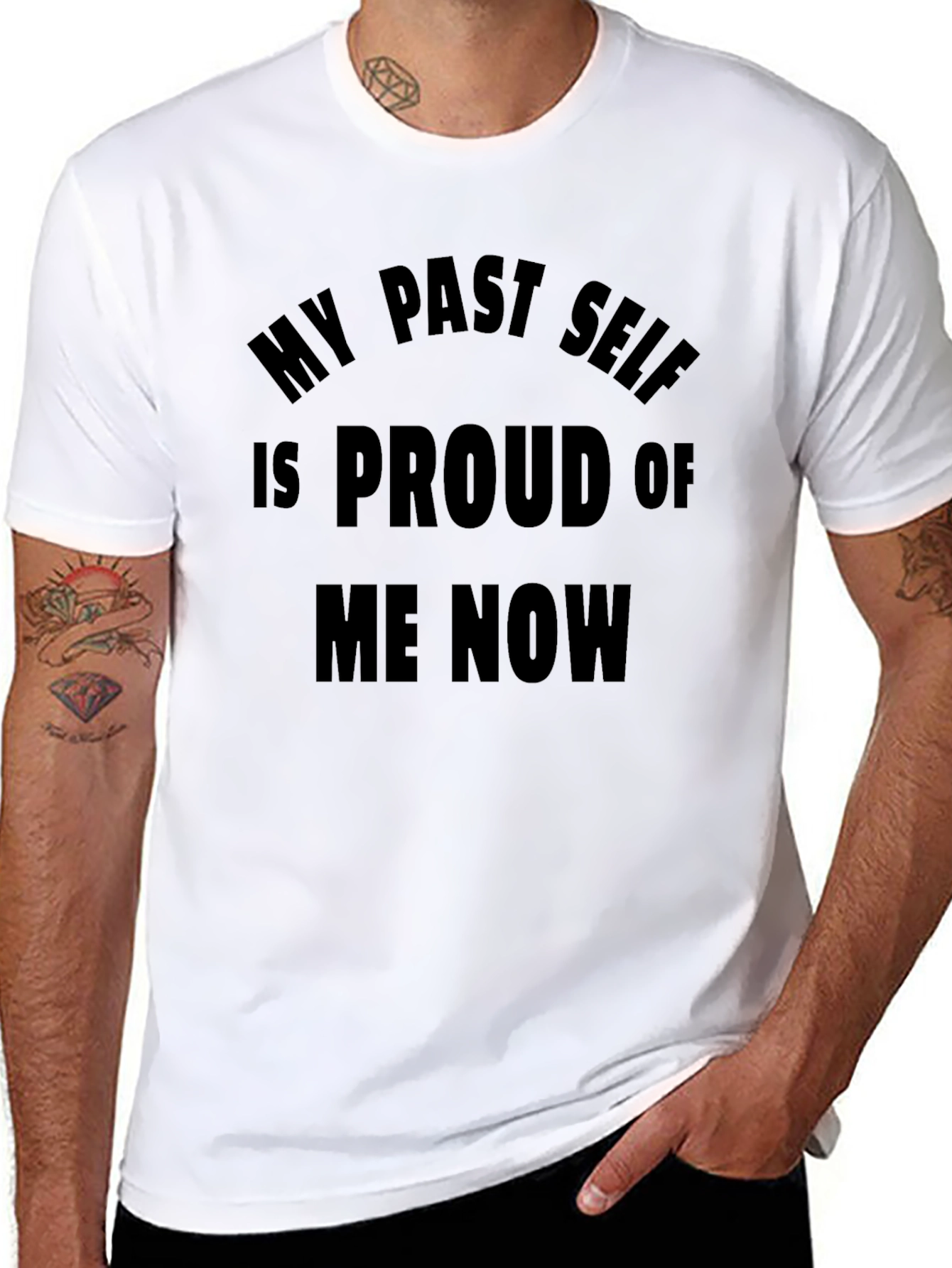 Proud Past Self T-Shirt - Black Tee