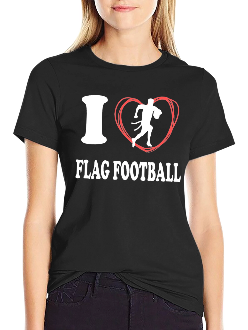 I Love Flag Football T-Shirt