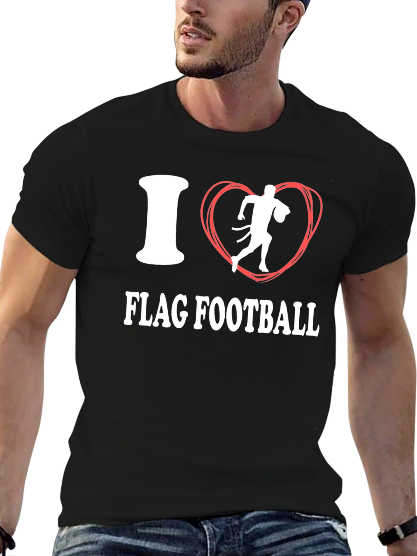 I Love Flag Football T-Shirt
