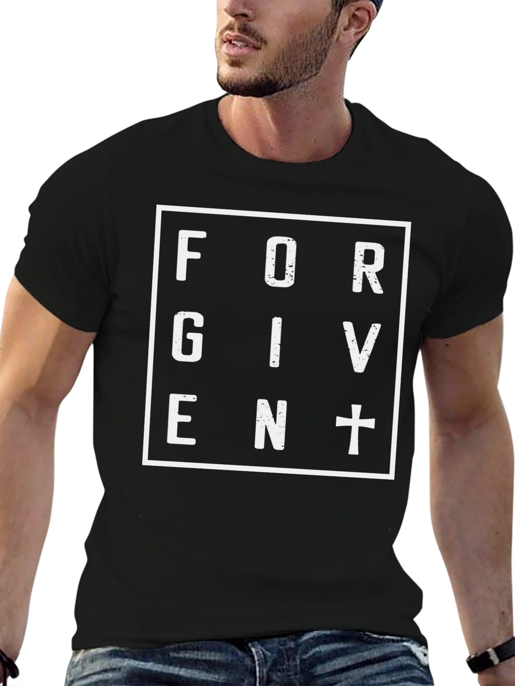 Forgiven T-Shirt - Black Christian Tee