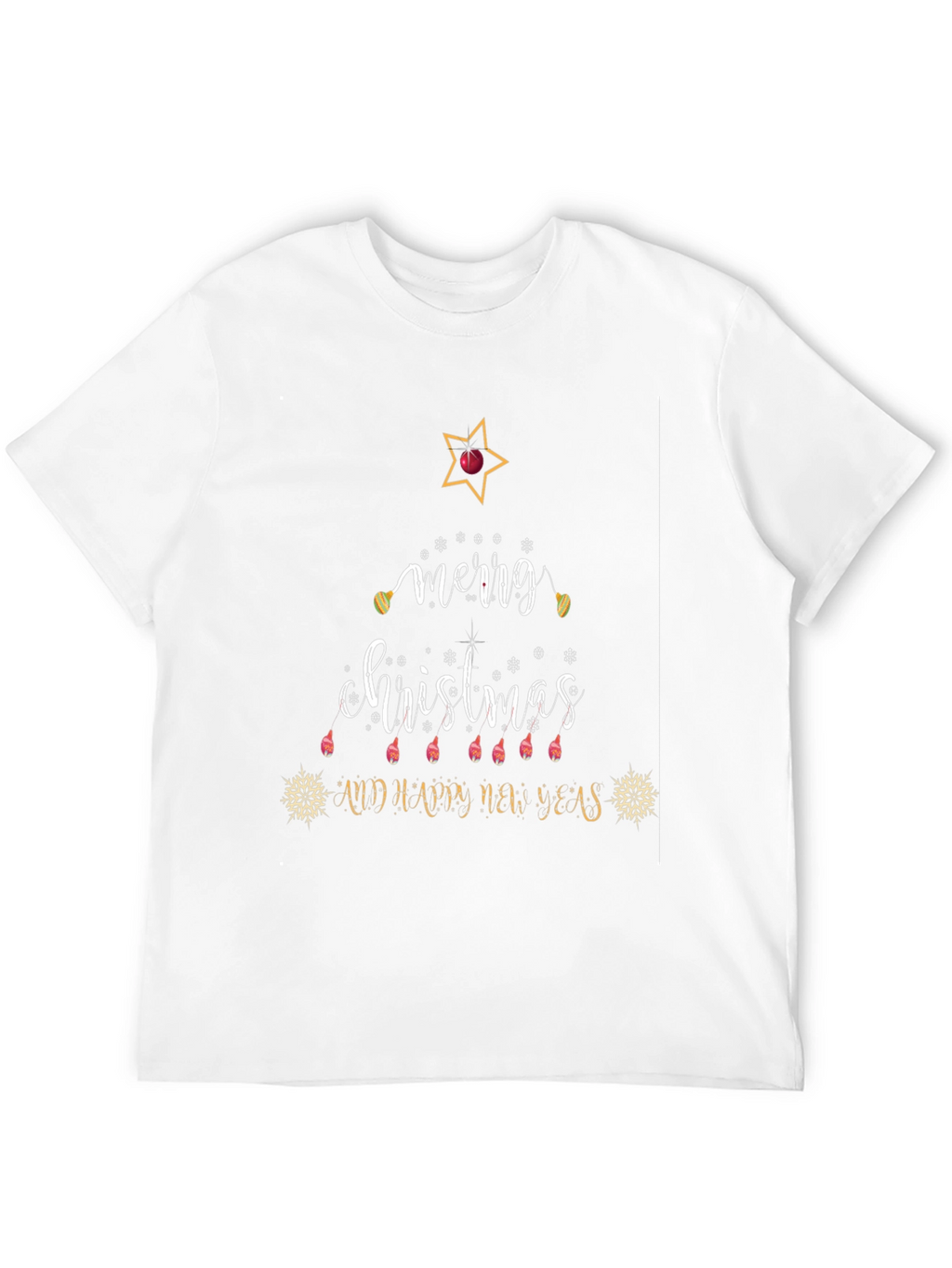 Festive Merry Christmas Graphic T-Shirt