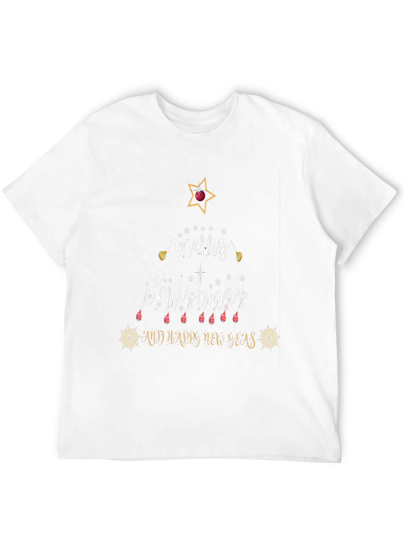 Festive Merry Christmas Graphic T-Shirt