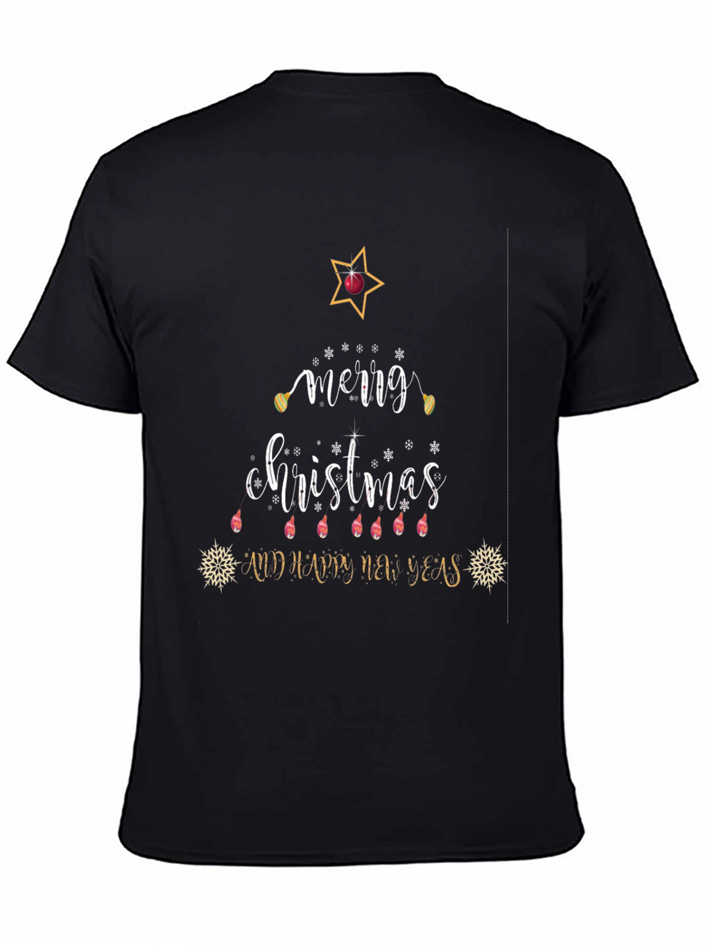 Festive Merry Christmas Graphic T-Shirt