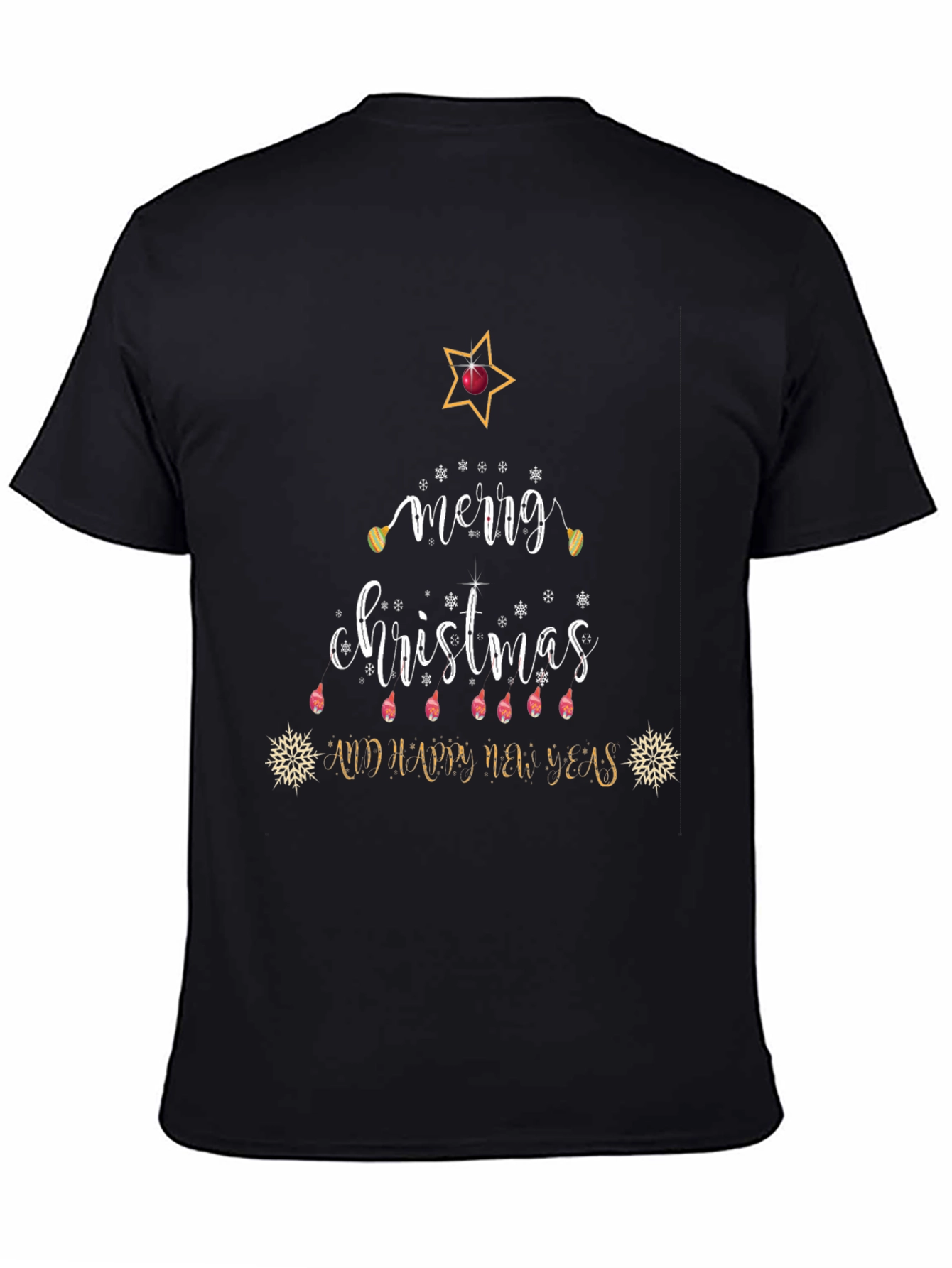 Festive Merry Christmas Graphic T-Shirt