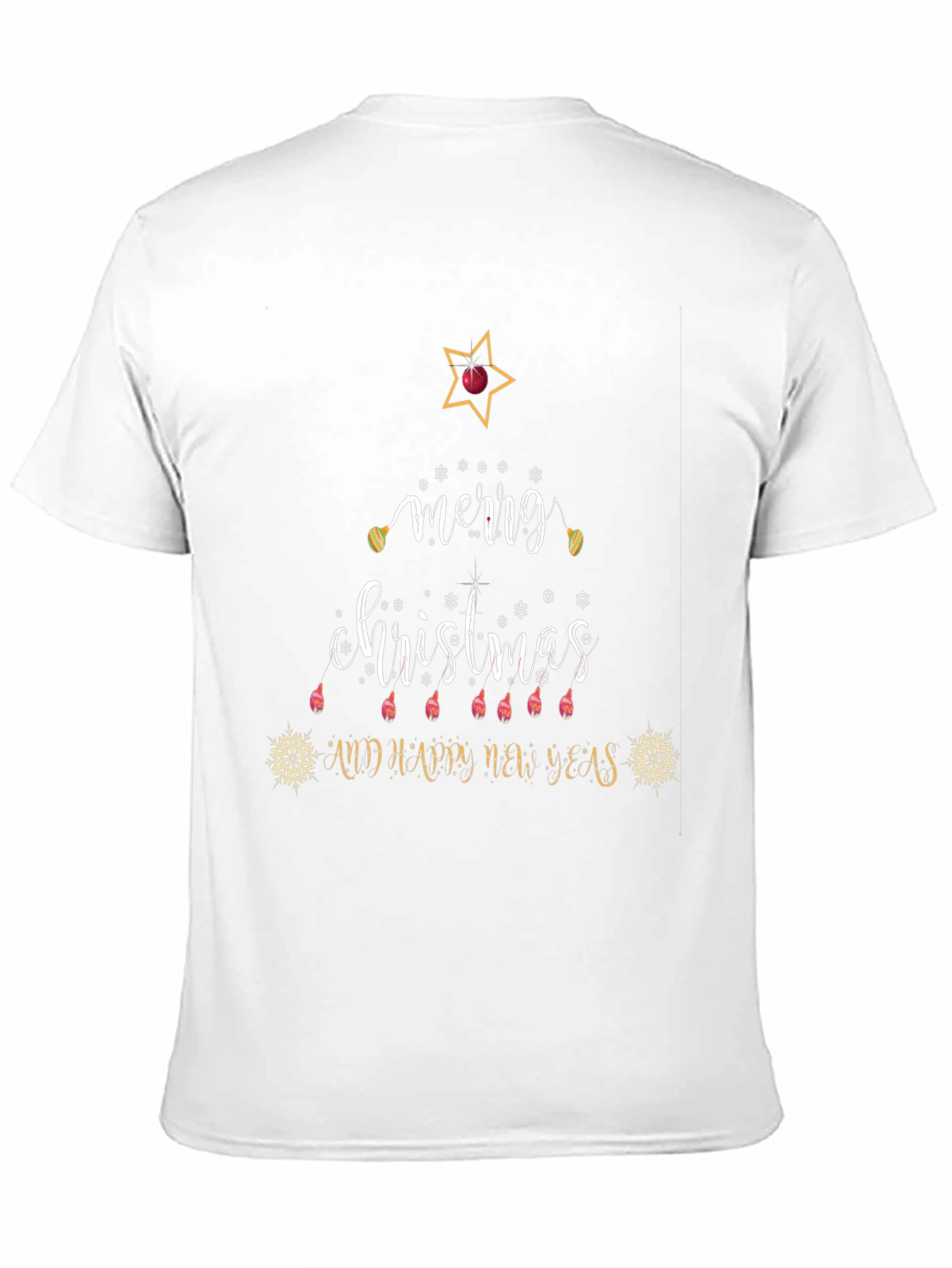 Festive Merry Christmas Graphic T-Shirt