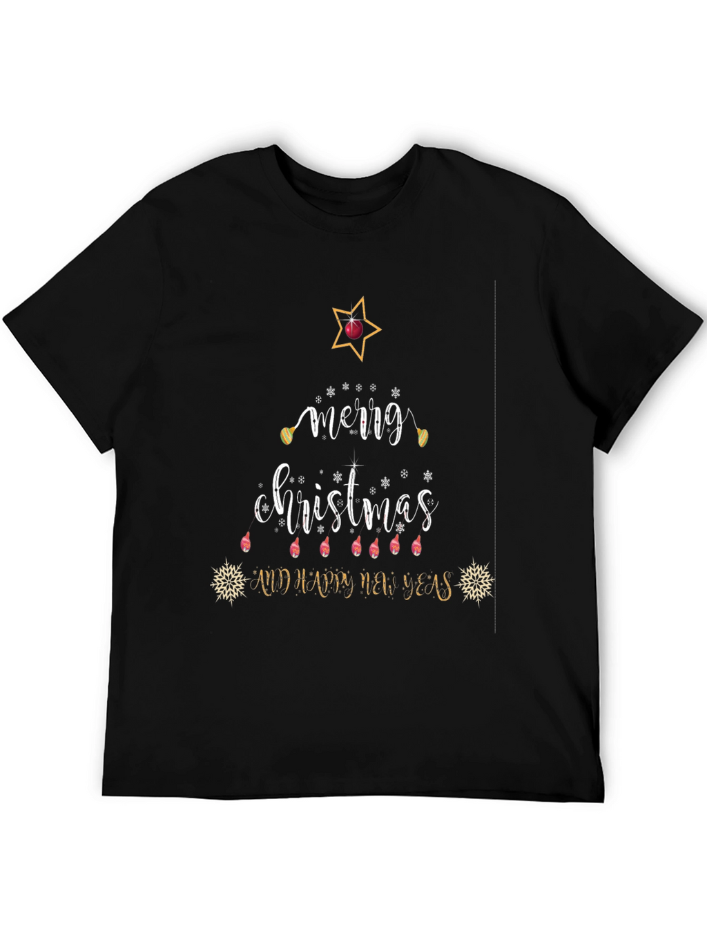Festive Merry Christmas Graphic T-Shirt