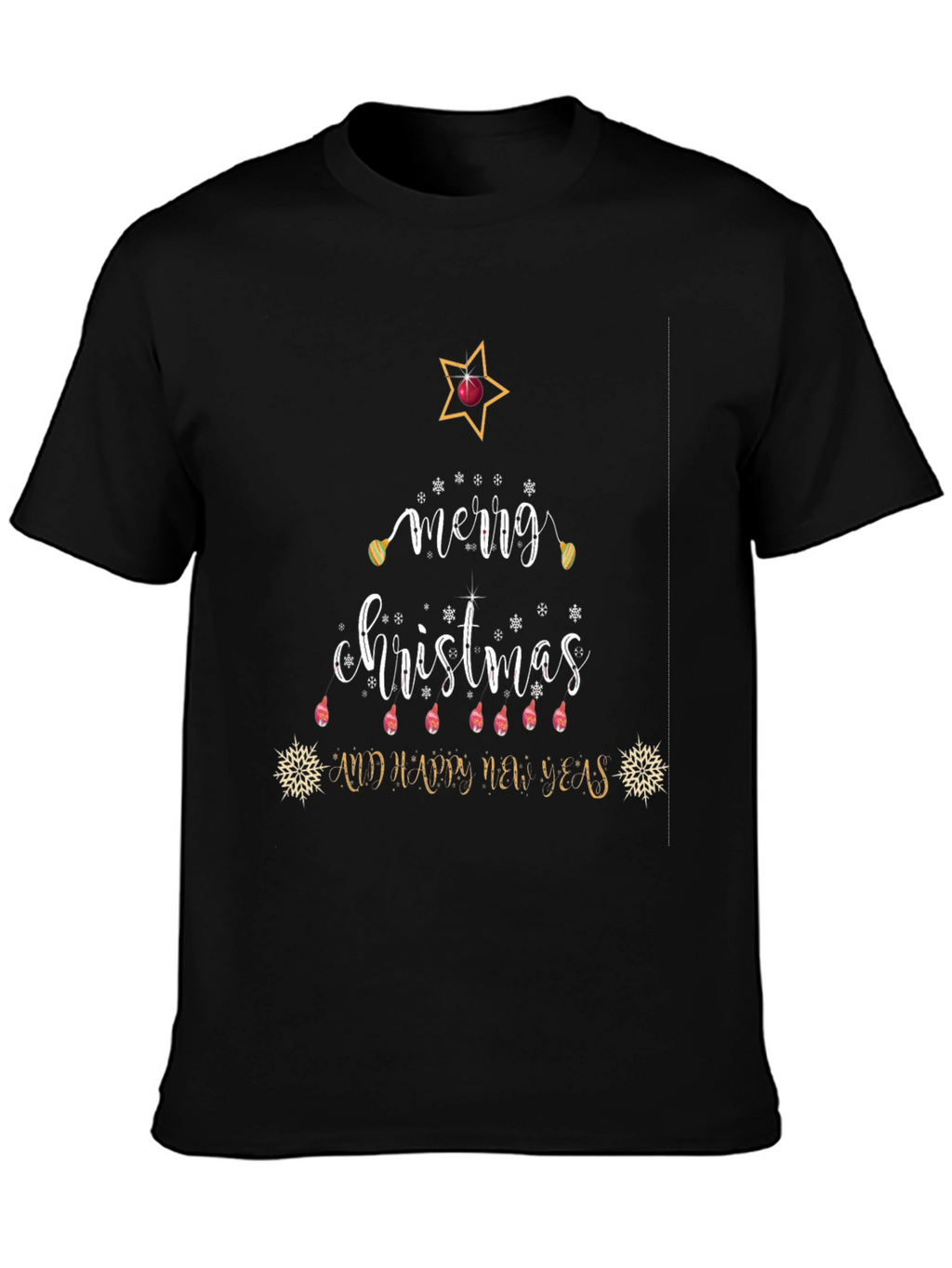 Festive Merry Christmas Graphic T-Shirt
