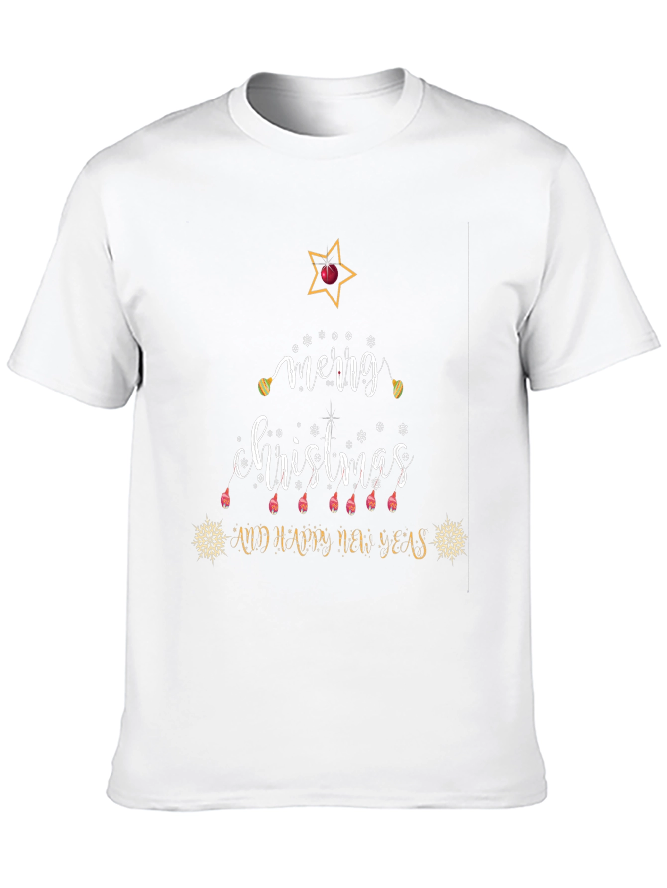 Festive Merry Christmas Graphic T-Shirt