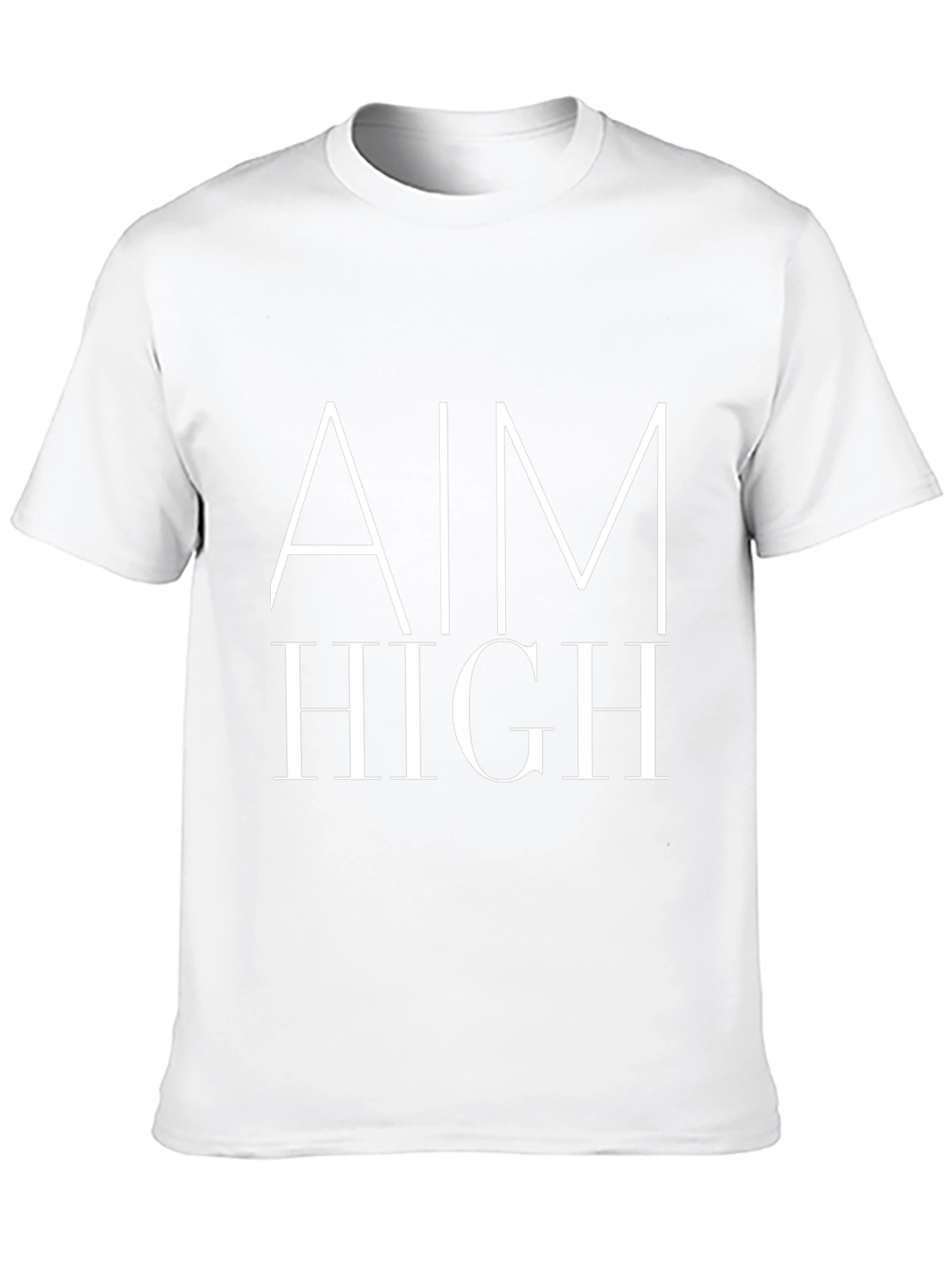 Aim High Graphic Tee - Motivational Black T-Shirt